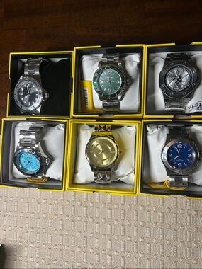 Invicta Lot of 6 Men’s Watches